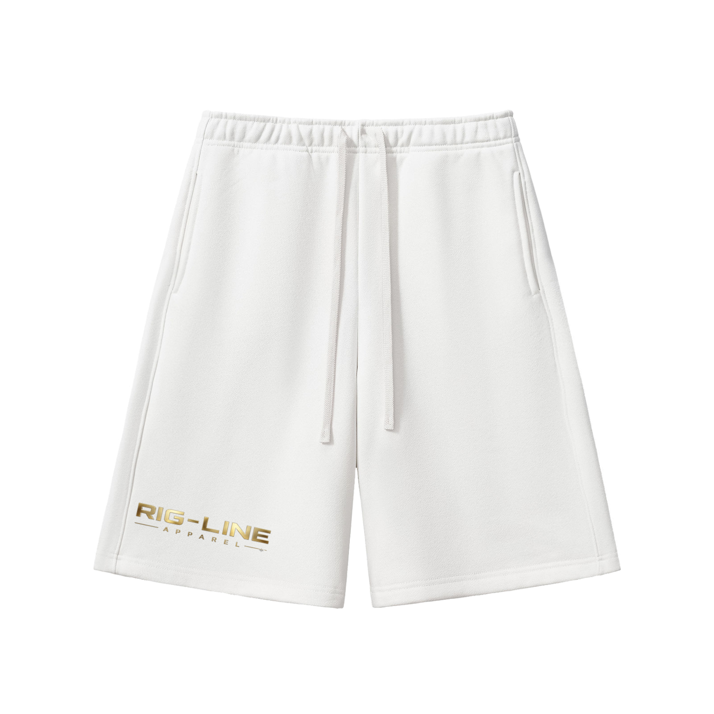 NEW Summer Rig Line Apparel Gold Essential Heavyweight Fleece Shorts