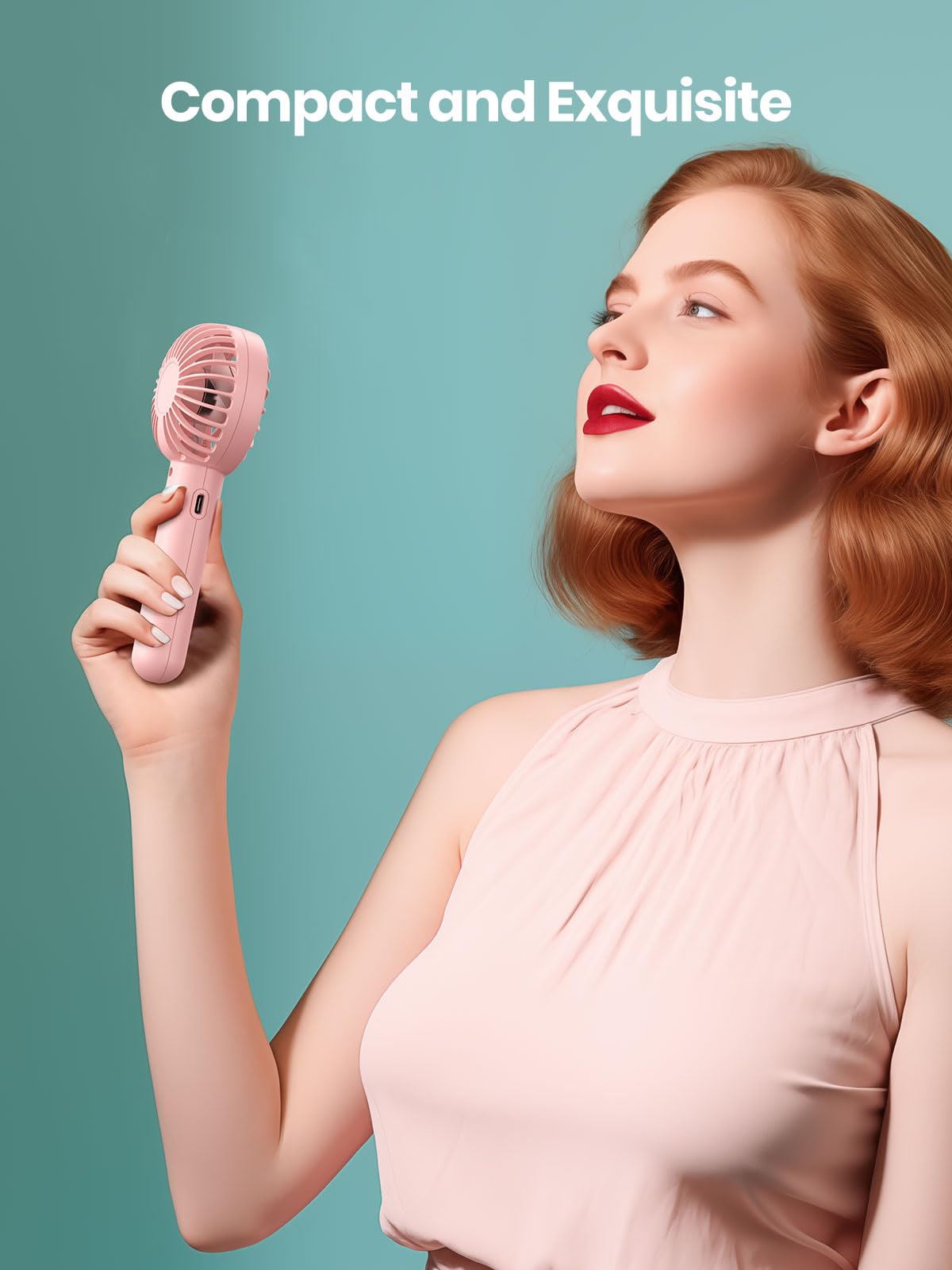 2 Pack Mini Portable Handheld Fan, For them Hot Summer Days!!! Rechargeable and Durable.