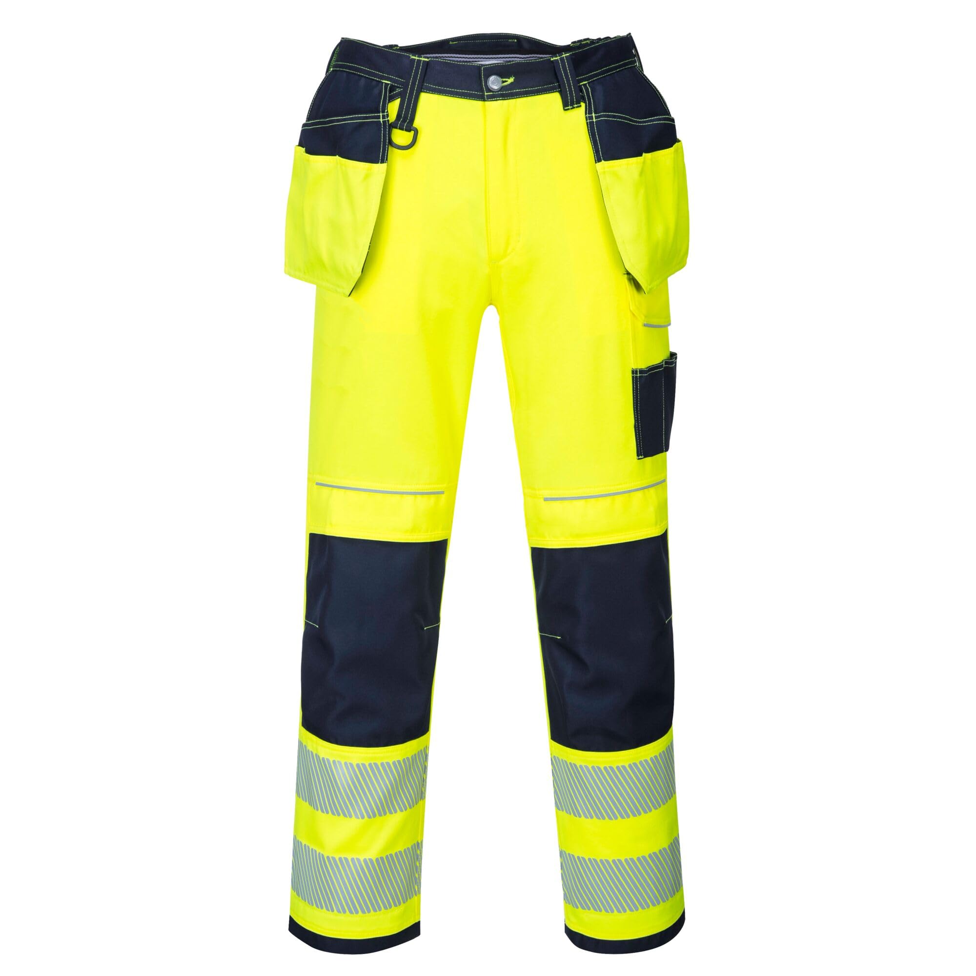 The Best!! Portwest T501 Mens PW3 Hi Vis Work Trousers - When there gone there gone!