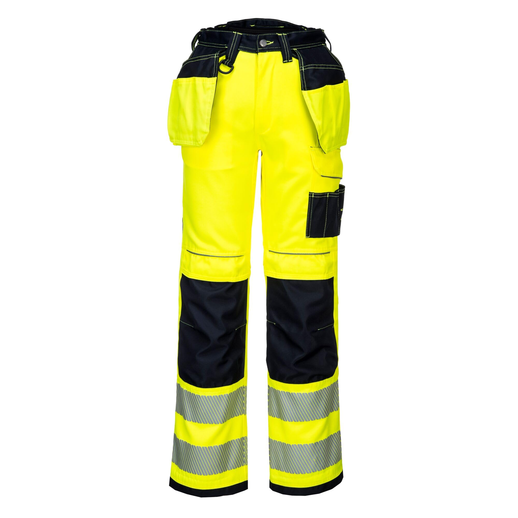 The Best!! Portwest T501 Mens PW3 Hi Vis Work Trousers - When there gone there gone!