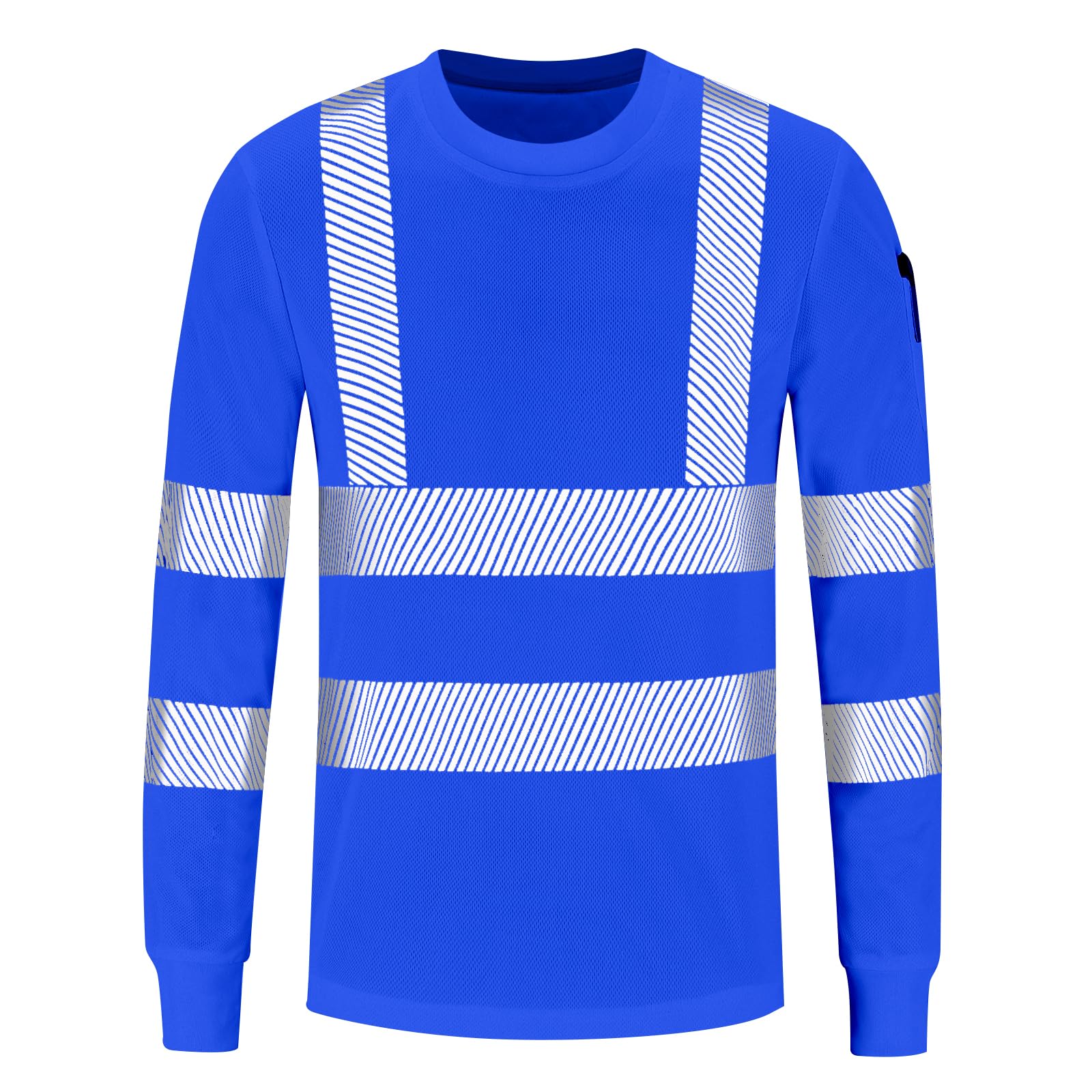 AYKRM 5 Color hi vis t Shirts High Viz Visibility Short Sleeve Safety Work Reflective Polo T Shirt(XS-8XL)