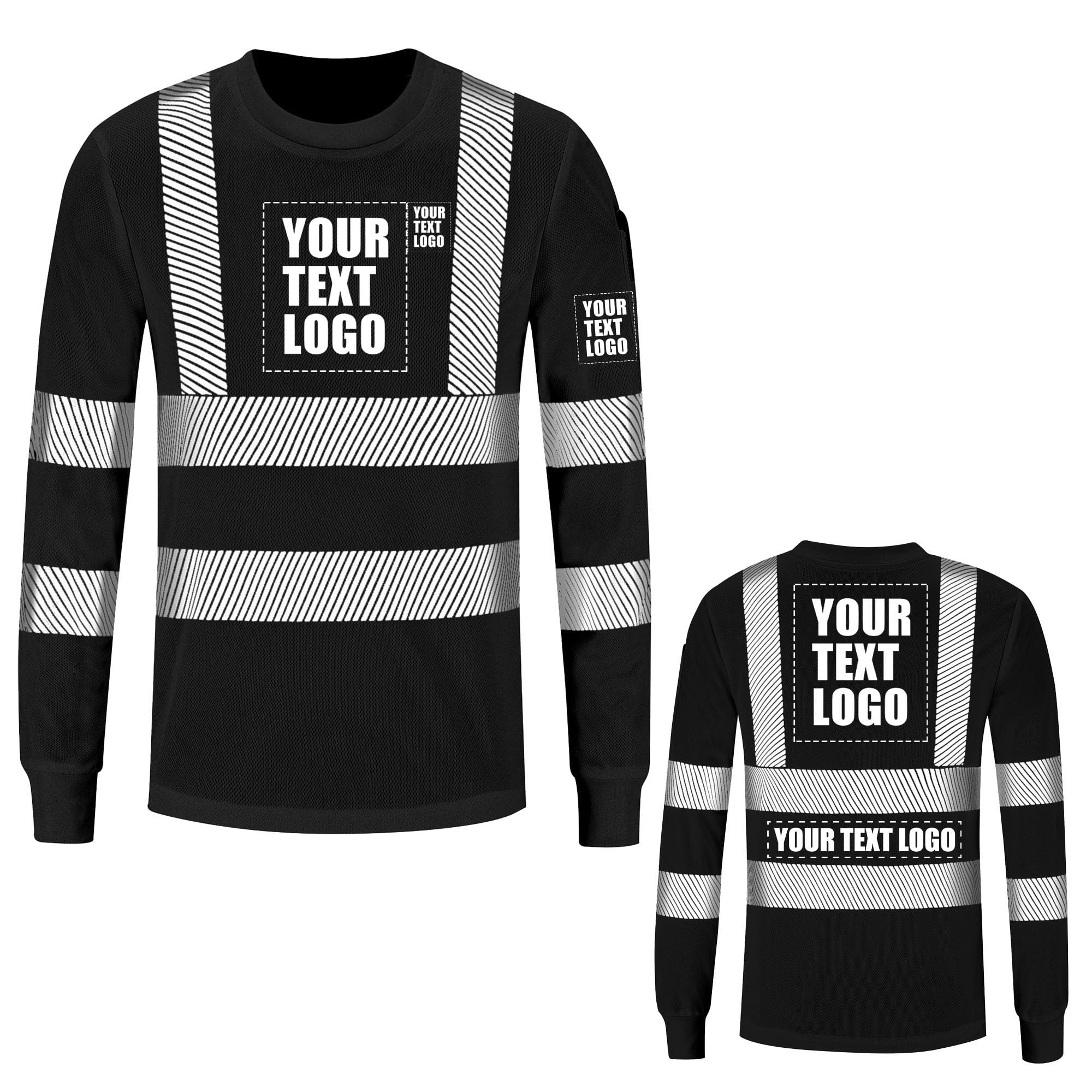 AYKRM 5 Color hi vis t Shirts High Viz Visibility Short Sleeve Safety Work Reflective Polo T Shirt(XS-8XL)