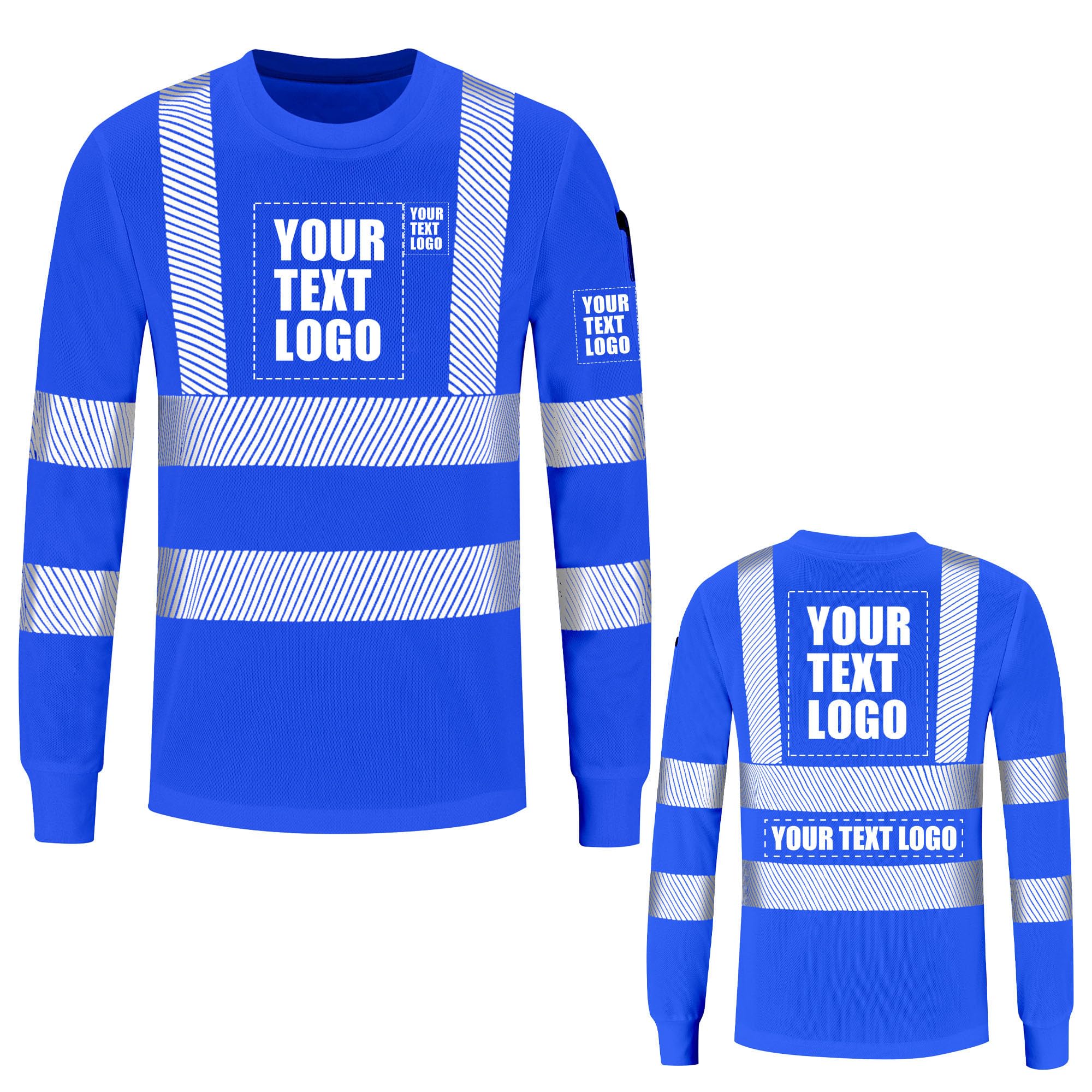 AYKRM 5 Color hi vis t Shirts High Viz Visibility Short Sleeve Safety Work Reflective Polo T Shirt(XS-8XL)