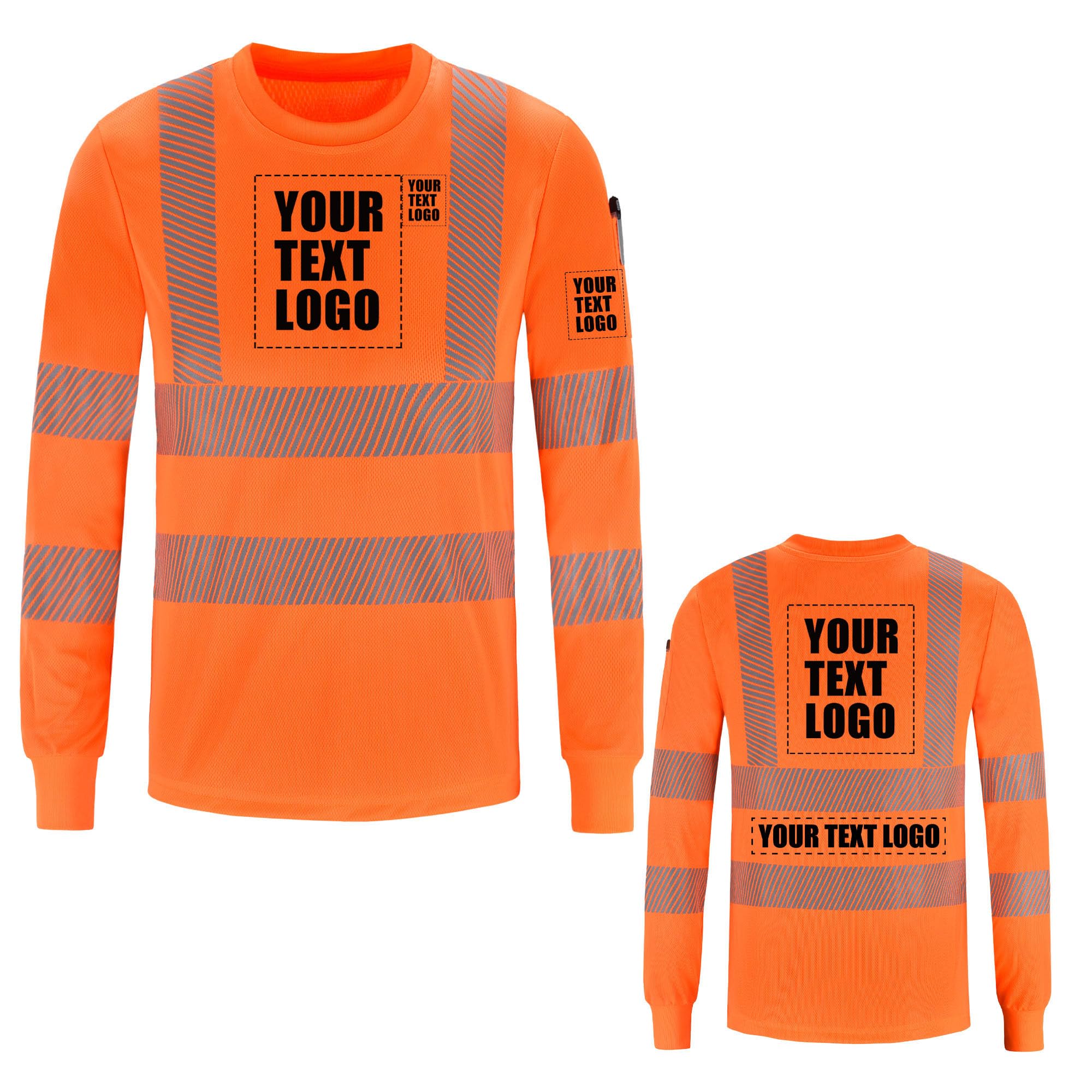 AYKRM 5 Color hi vis t Shirts High Viz Visibility Short Sleeve Safety Work Reflective Polo T Shirt(XS-8XL)