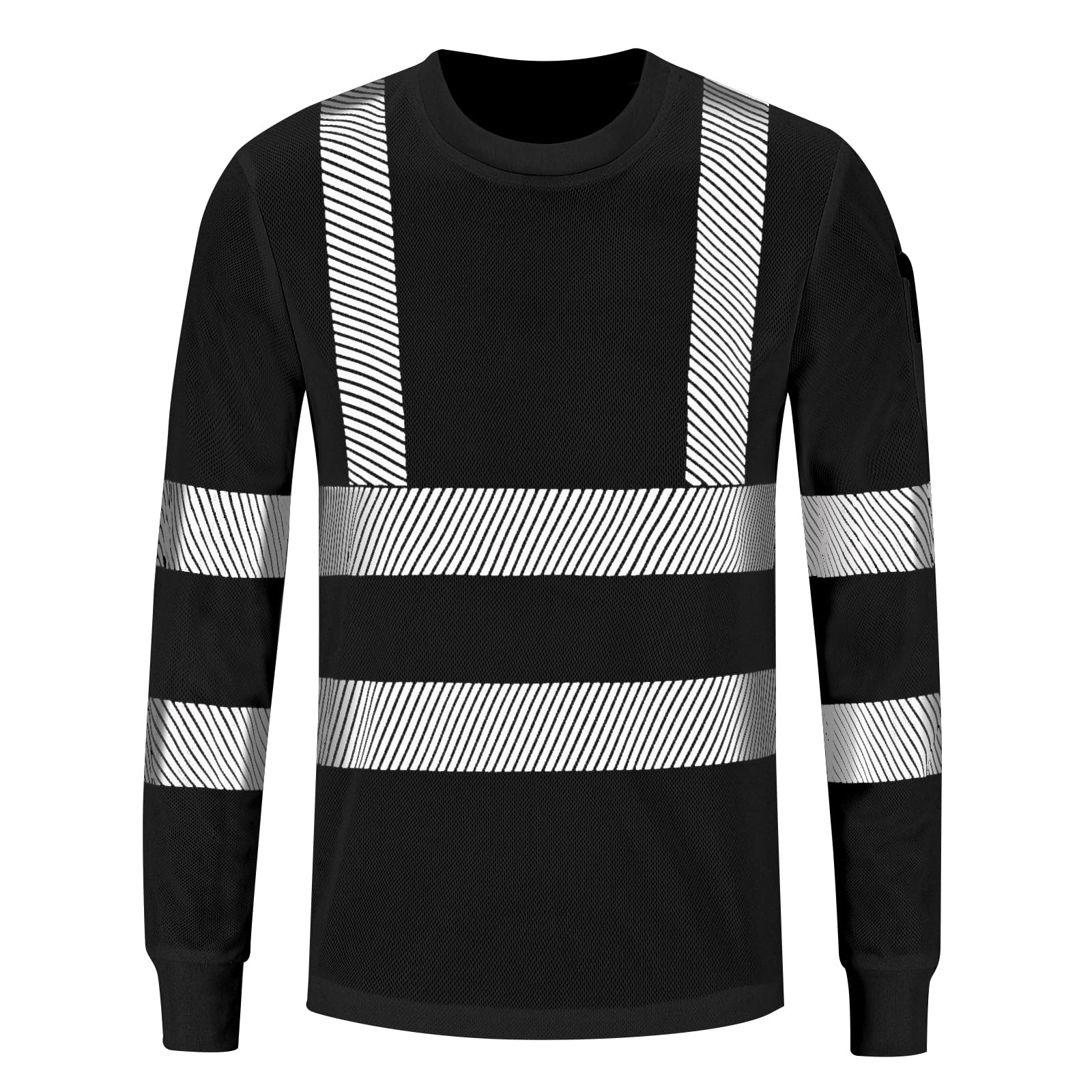 AYKRM 5 Color hi vis t Shirts High Viz Visibility Short Sleeve Safety Work Reflective Polo T Shirt(XS-8XL)