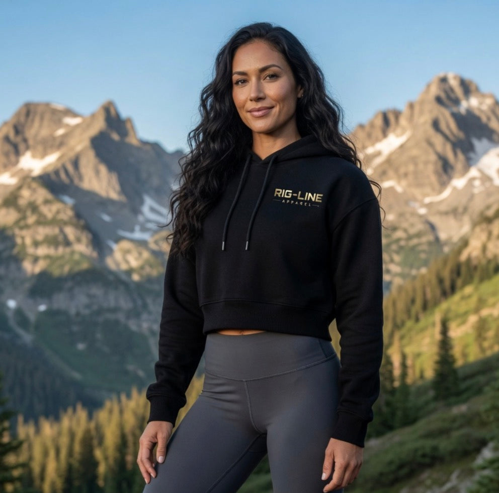 Rig Line Apparel Womens Cropped Hoodie