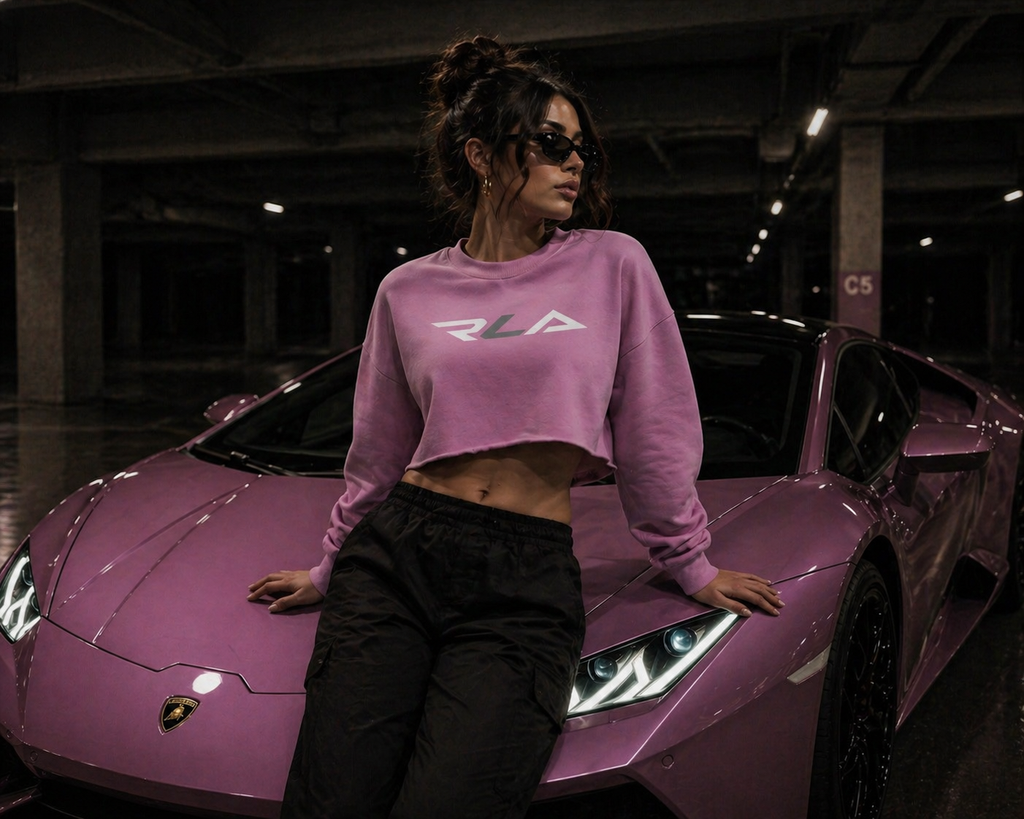 Women’s BRAND NEW R L A  Washed Cropped Sweatshirt