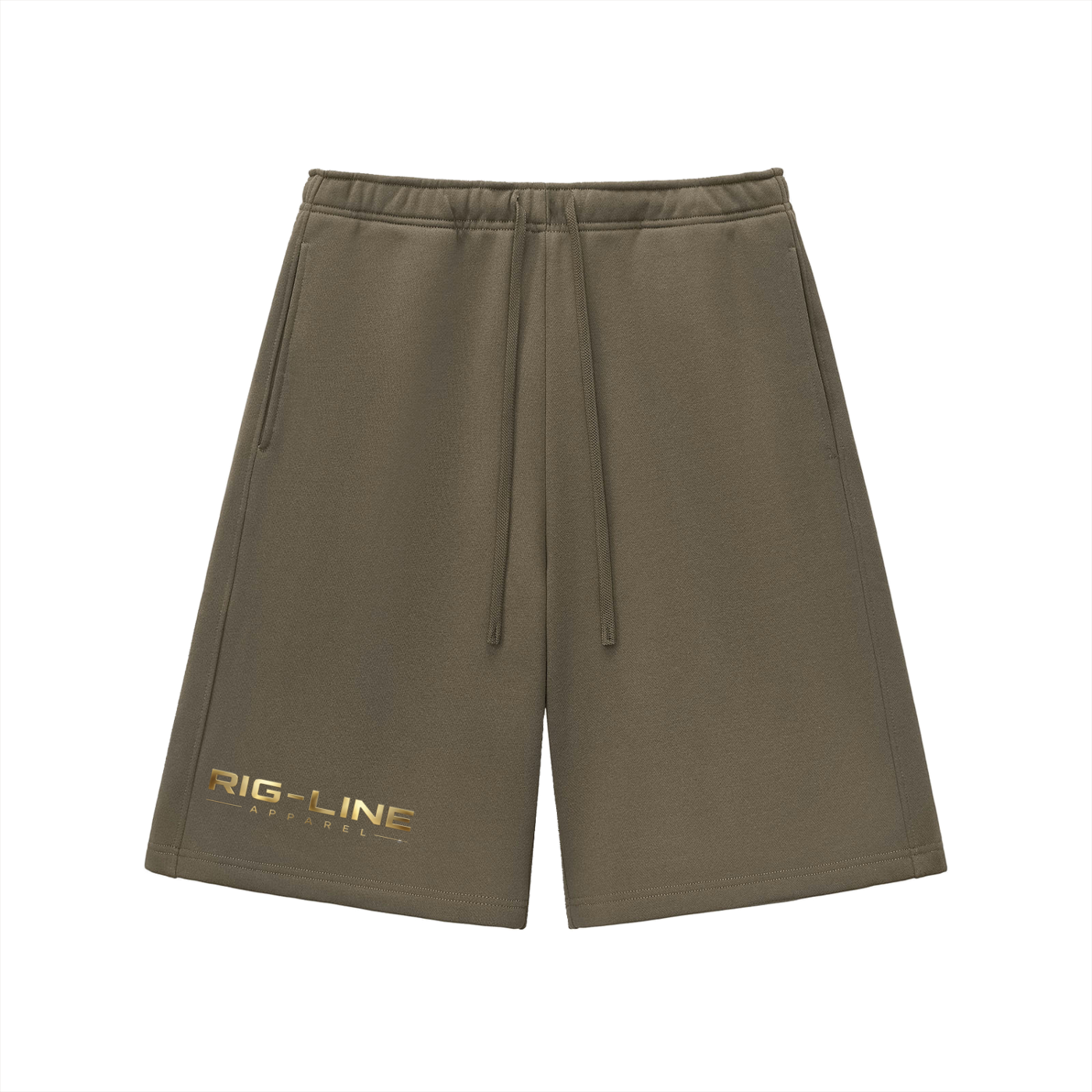 NEW Summer Rig Line Apparel Gold Essential Heavyweight Fleece Shorts